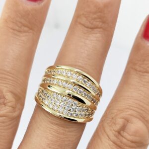 Inel Placat cu Aur 14k Model- STR2