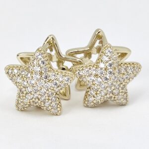 Cercei Cu Tortita Placati Cu Aur 14k -Model AN6- Marime Cercei 2,5cm