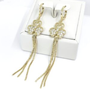 Cercei Cu Tortita Placati Cu Aur 14k -Model AN2- Marime Cercei 5cm