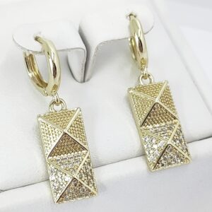 Cercei Placati Cu Aur 14k -Model ADD94- Marime 2,5cm