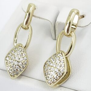 Cercei Placati Cu Aur 14k -Model ADD91- Marime 3cm