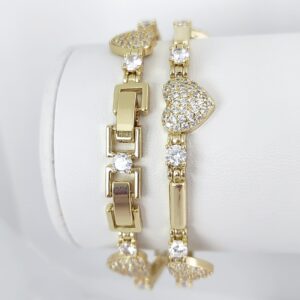 Bratara Placata Cu Aur 14k - Model ERR29- Lungime 19cm
