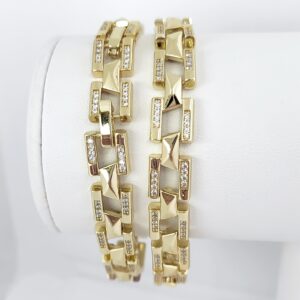 Bratara Placata Cu Aur 14k - Model ERR28- Lungime 19cm