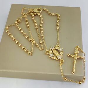 Rozariu Placat Cu Aur 14k Model MIA54 Lungime 60cm