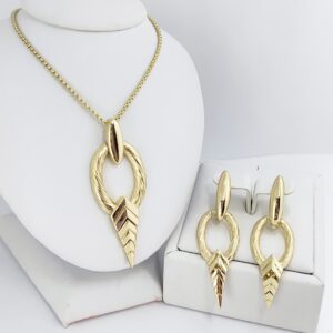 Set Placat Cu Aur 14k Model MIA45 Lungime 50cm